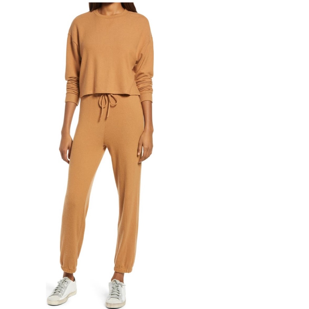 Reformation butterscotch sweat set
